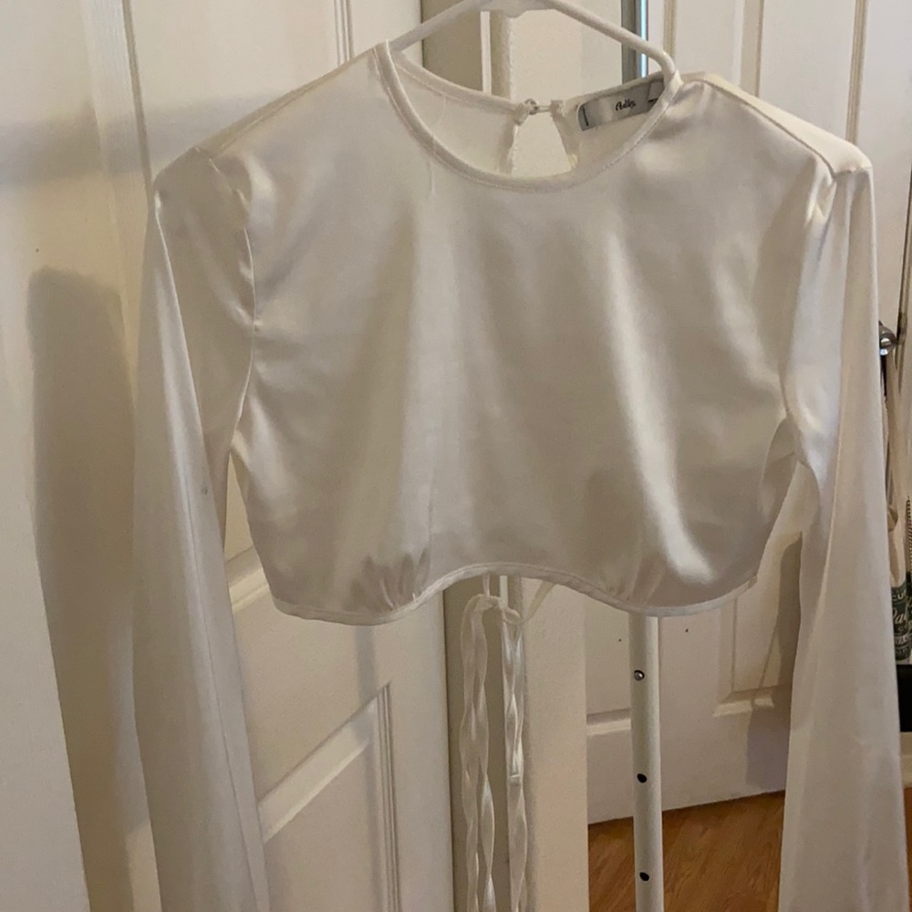 Crop Satin Top